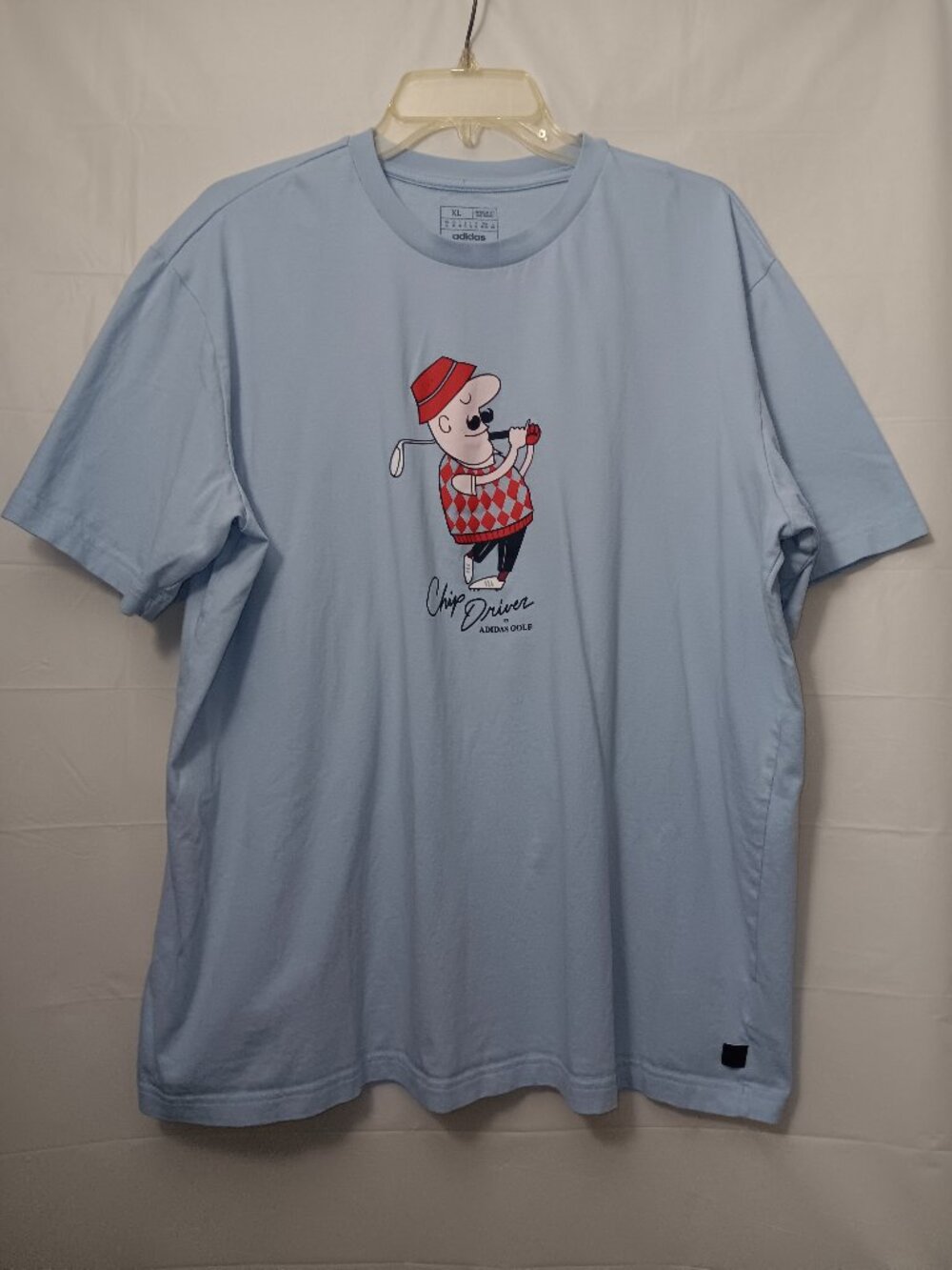 ADIDAS GOLF "CHIP DRIVER " SIZE XL OVERSIZED TEE